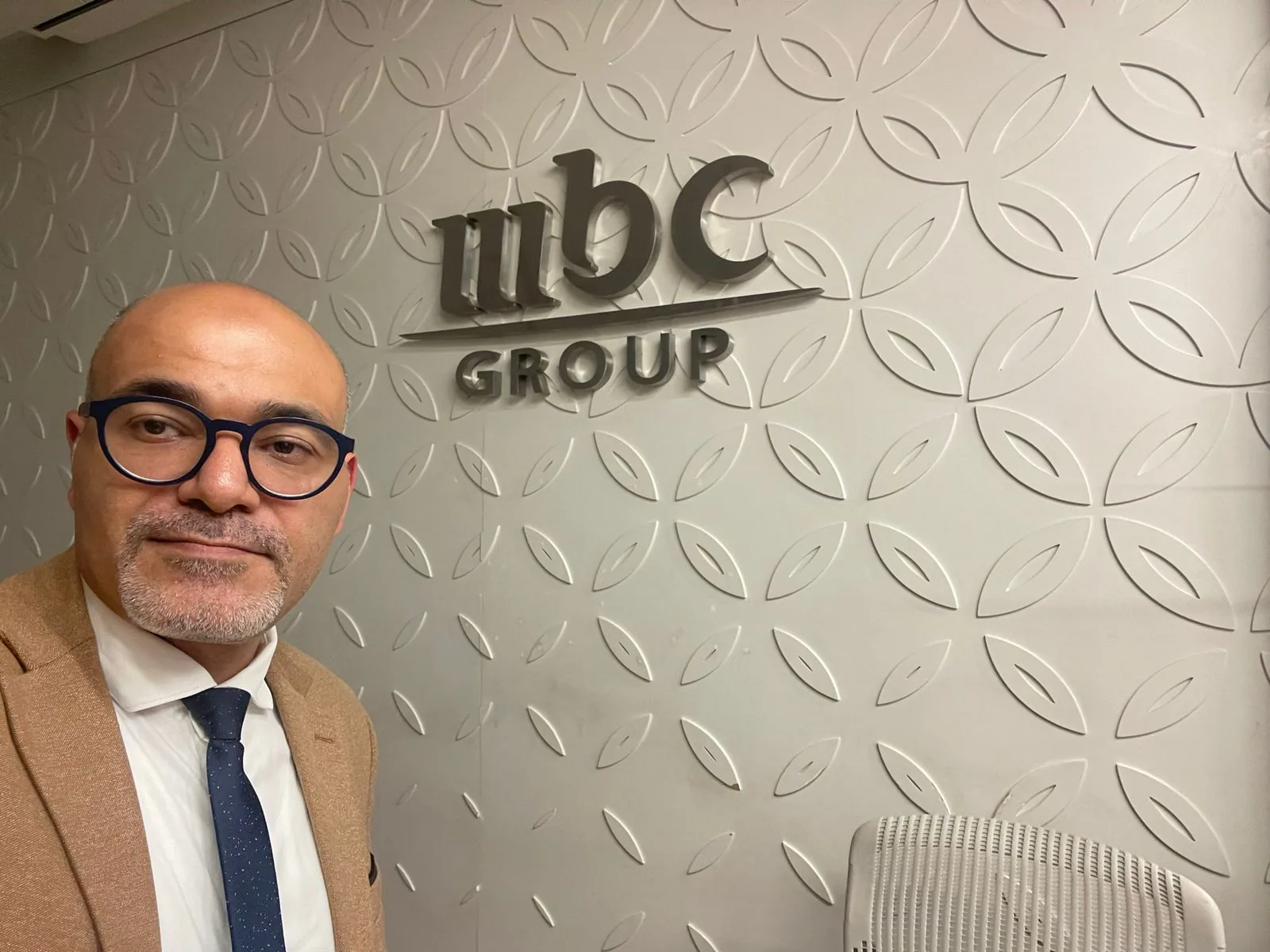 Dr. Ahmed Ebied during a media appearance at MBC Group.