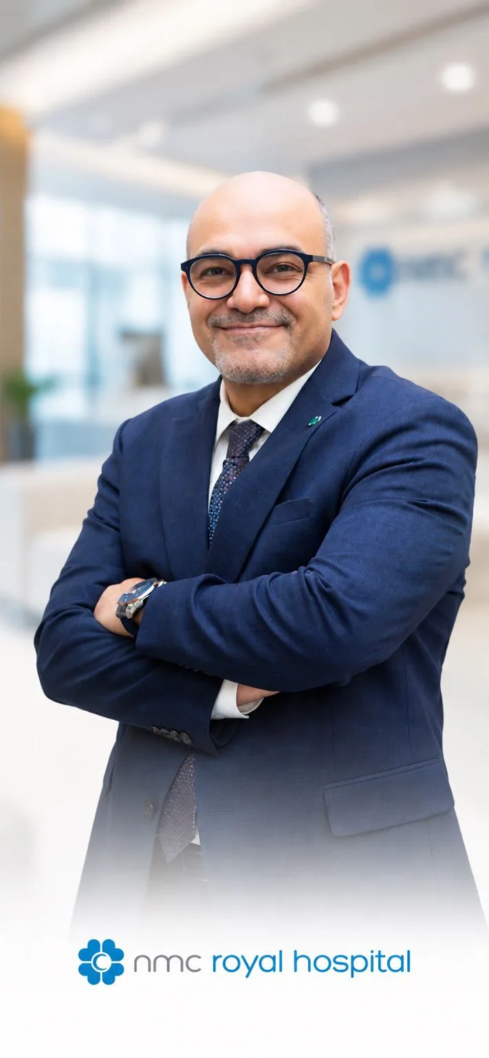 Dr. Ahmed Ebied, Consultant Neurologist at NMC Royal Hospital Sharjah.