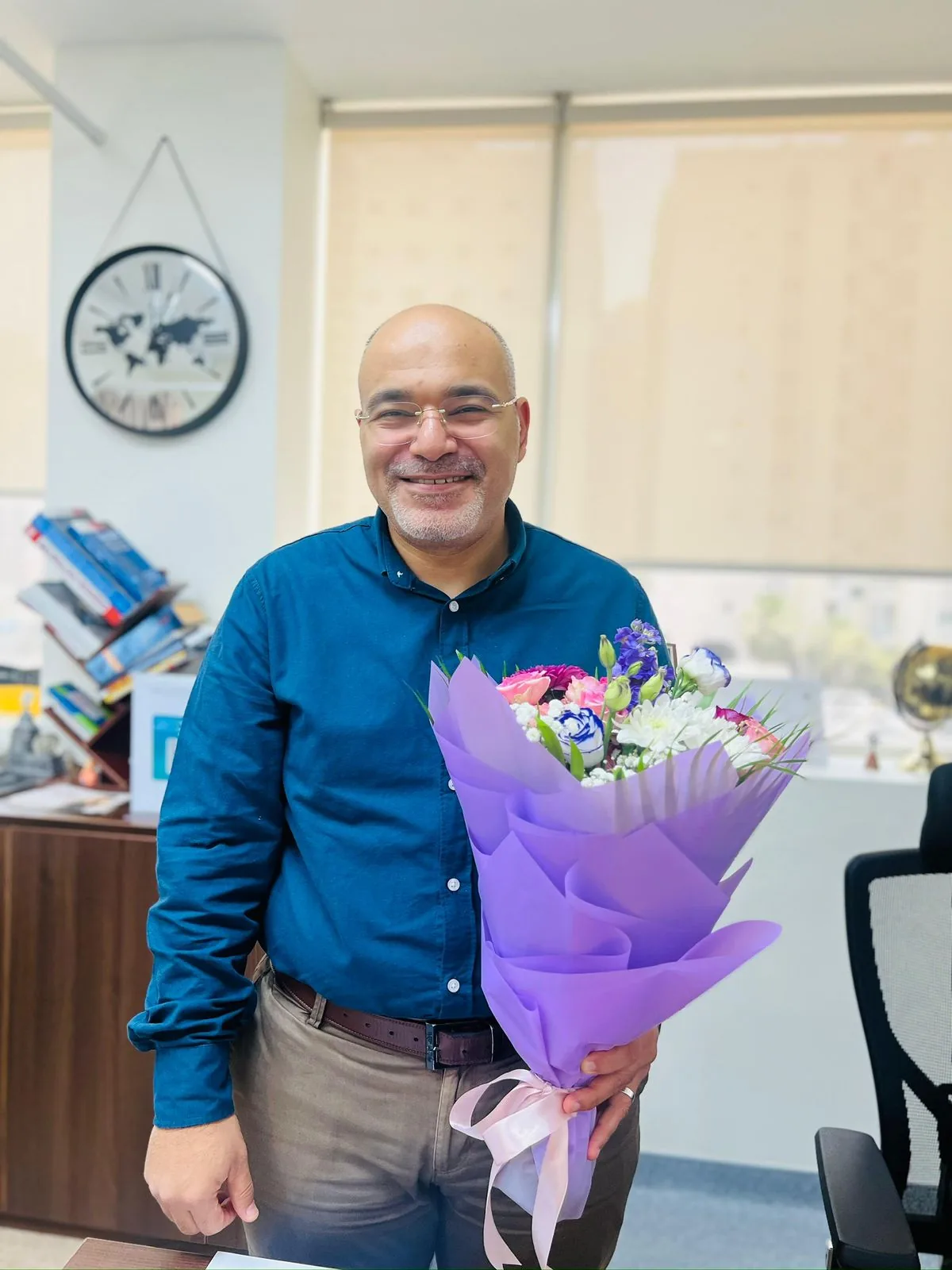 Dr. Ahmed Ebied, Consultant Neurologist, in his clinic at NMC Royal Hospital Sharjah.
